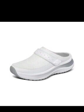 Orthofeet Iris Women's Orthopedic Clog White Slip On Comfort Shoes